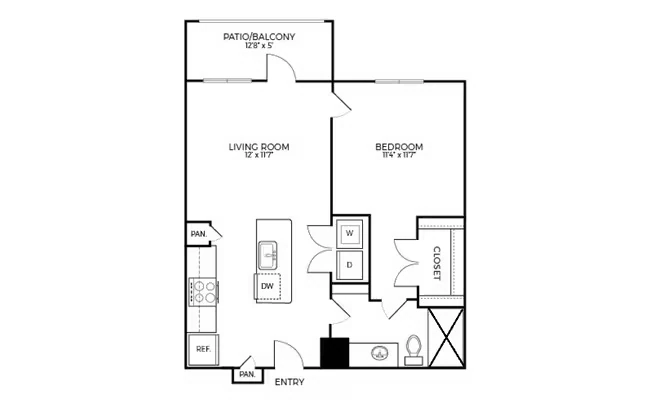 A1S (Walk-in Shower) 1347 floor plan